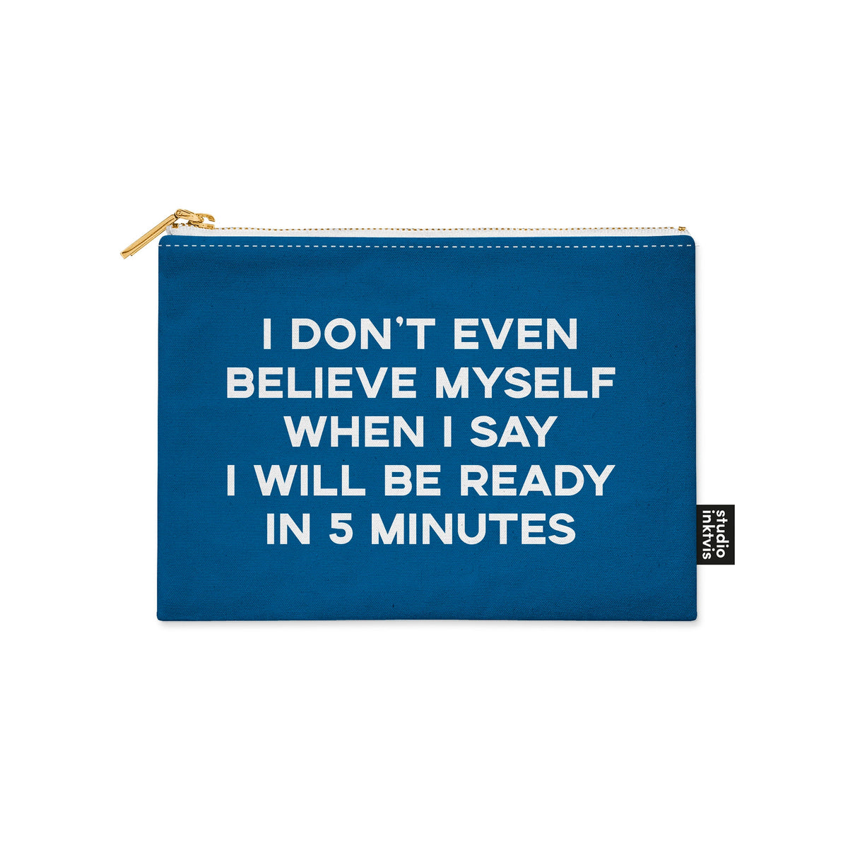 Pochette à message de Studio Inktvis, modèle Don't Even Believe Myself
