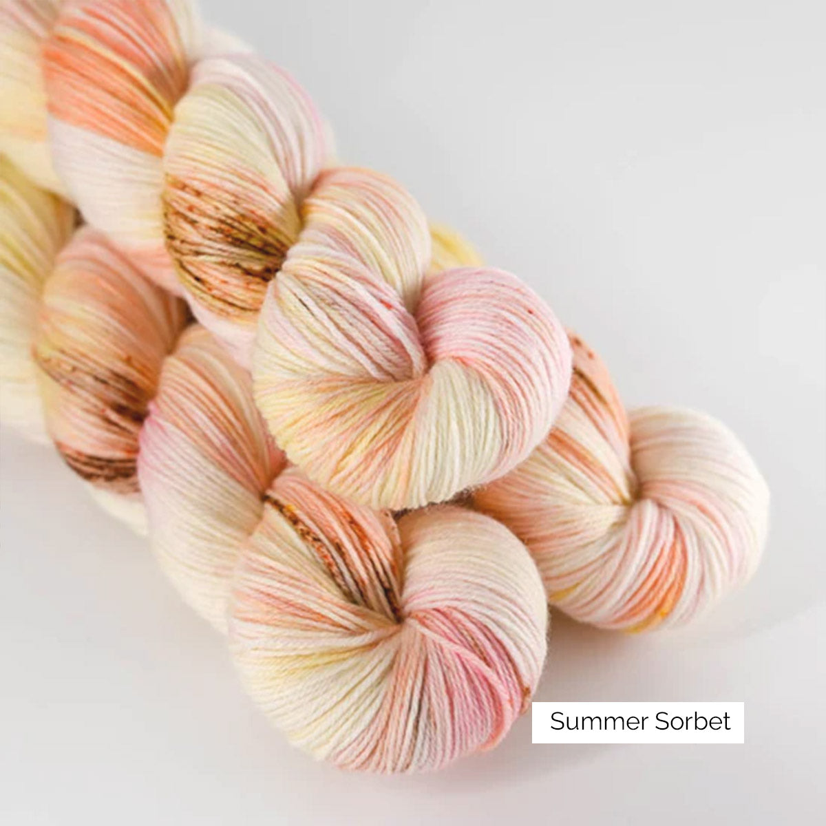 Echeveau de Cashmere Sock de Sysleriget coloris Summer Sorbet