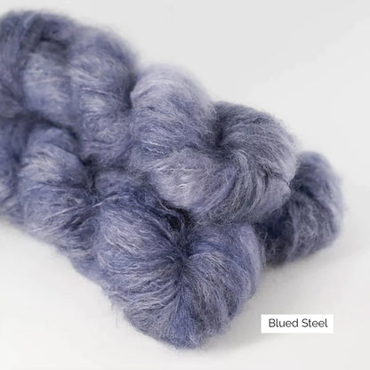 Echeveaux de Fat Mohair de Sysleriget, coloris Blued Steel