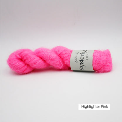 Silk Mohair de Sysleriget, coloris Highlighter Pink