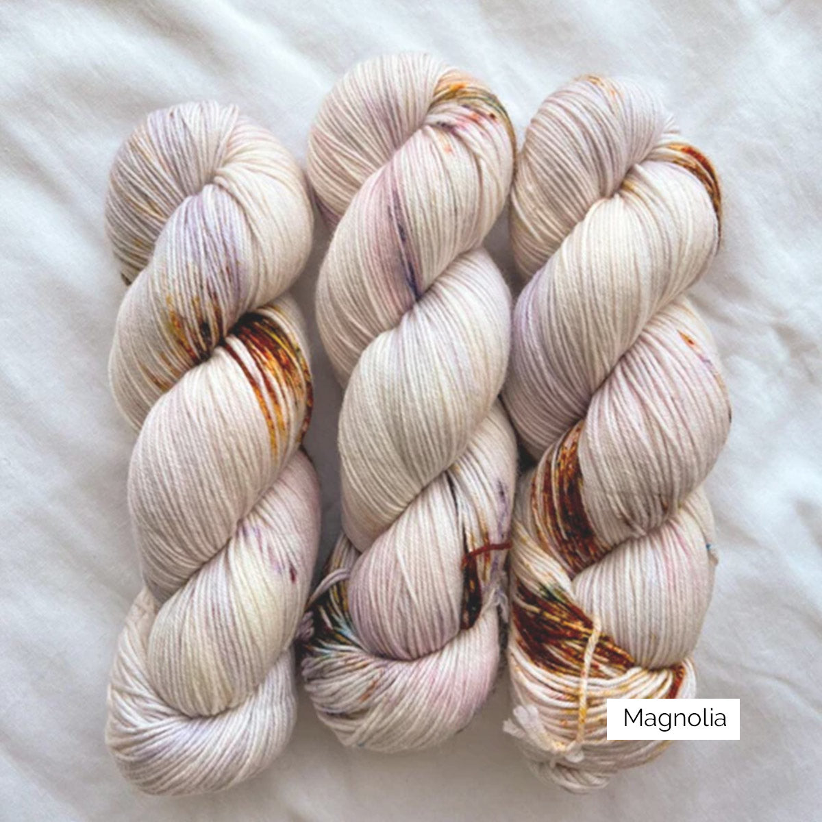 Echeveaux de Sock de Sysleriget, coloris Magnolia