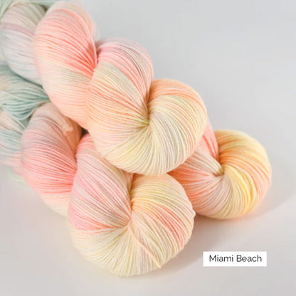 Echeveaux de Sock de Sysleriget, coloris Miami Beach