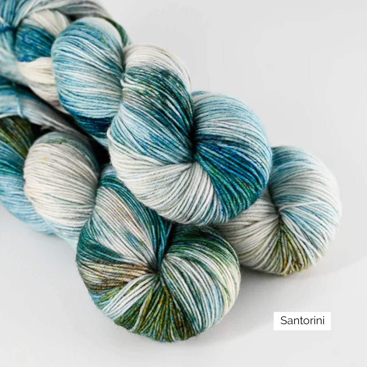 Echeveaux de Sock de Sysleriget, coloris Santorini