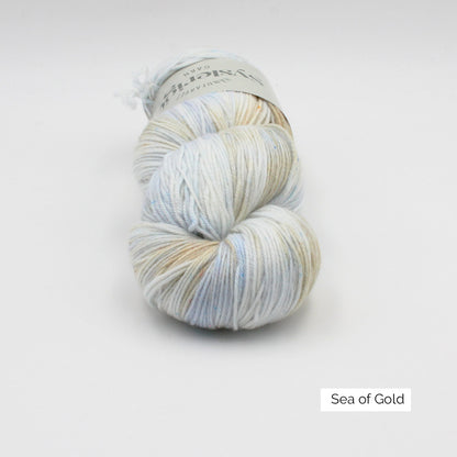 Echeveau de Sock de Sysleriget, coloris Sea Of Gold