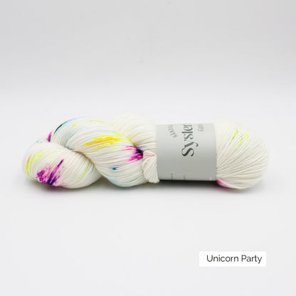 Echeveau de Sock de Sysleriget, coloris Unicorn Party