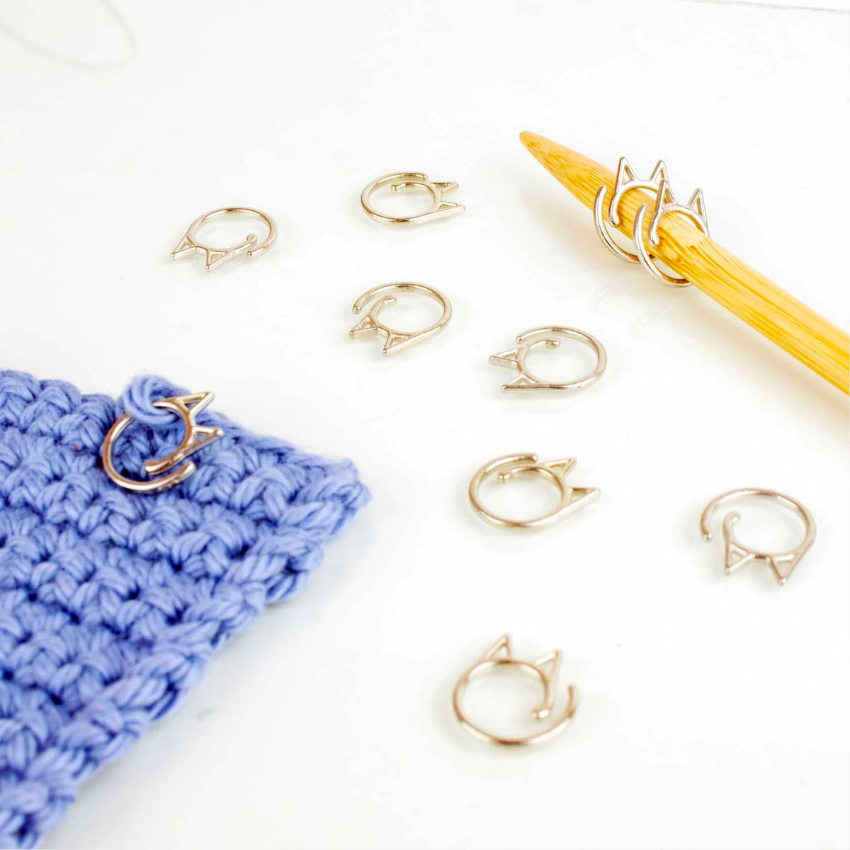 Marqueurs ouverts Cat Rings de Twice Sheared Sheep, coloris Argent