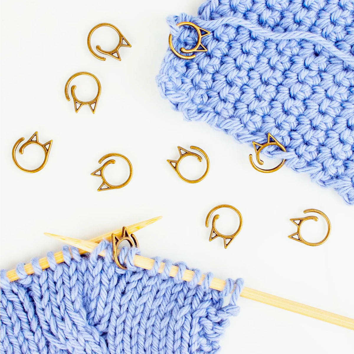 Marqueurs ouverts Cat Rings de Twice Sheared Sheep, coloris Bronze