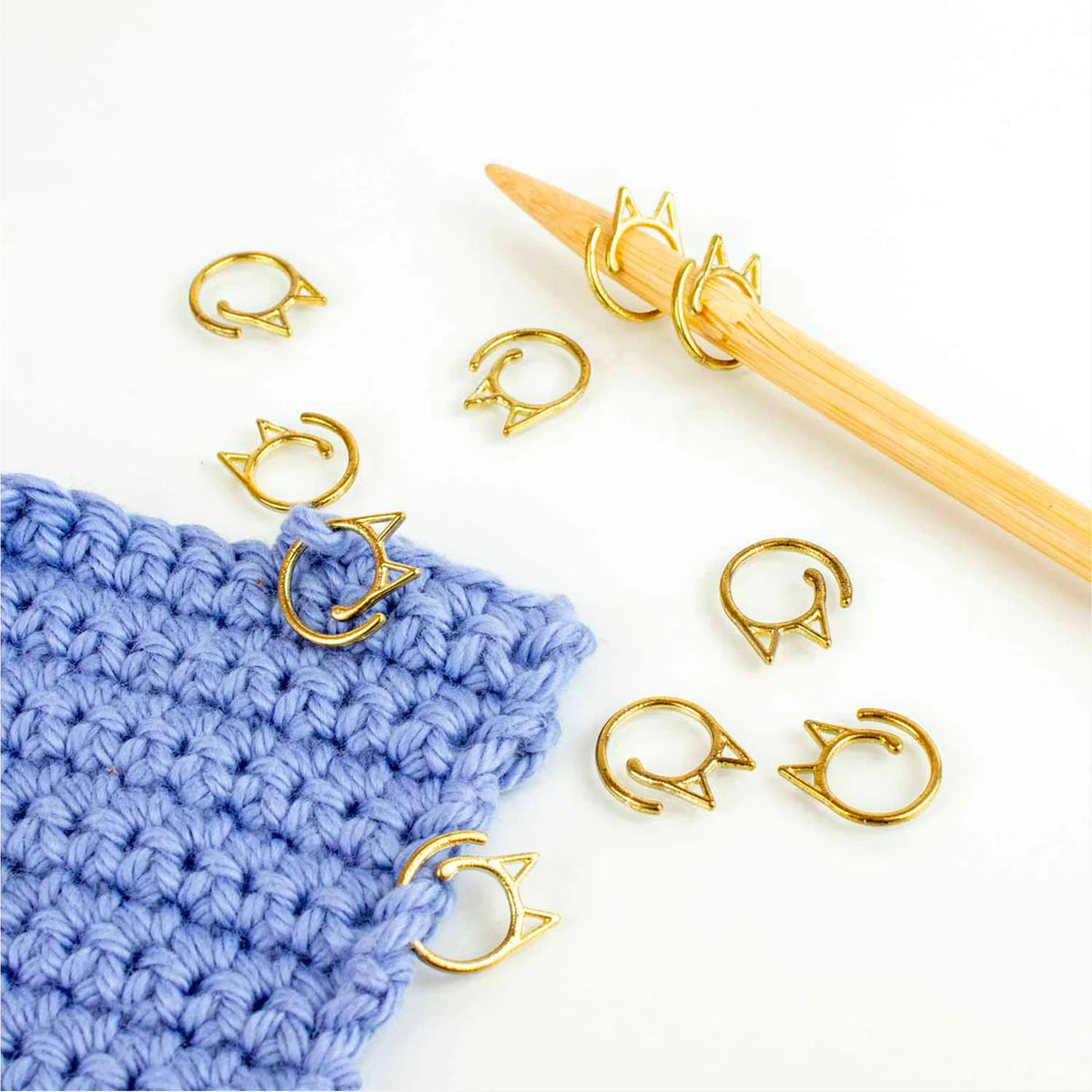 Marqueurs ouverts Cat Rings de Twice Sheared Sheep, coloris Doré