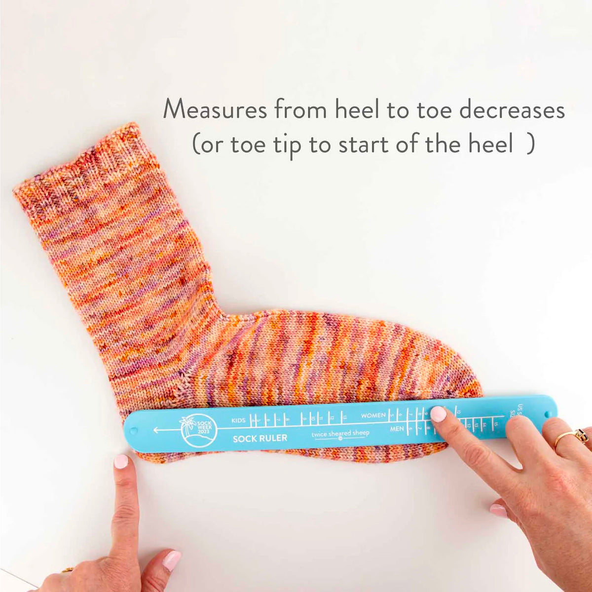 Comment utiliser le Sock ruler de Twice Sheared Sheep