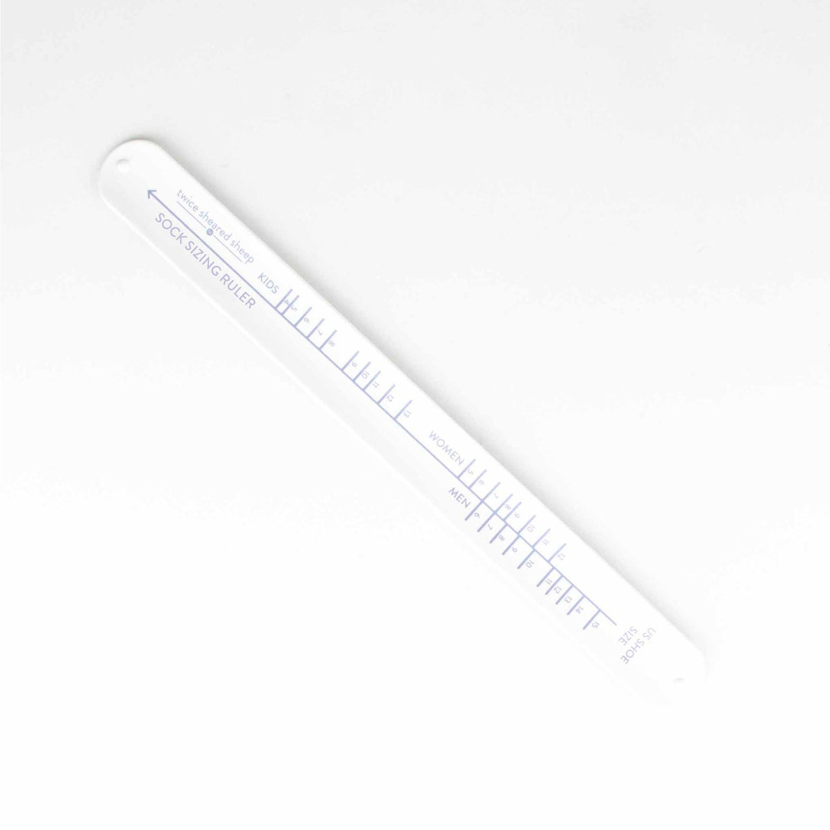 Sock ruler de Twice Sheared Sheep coloris White