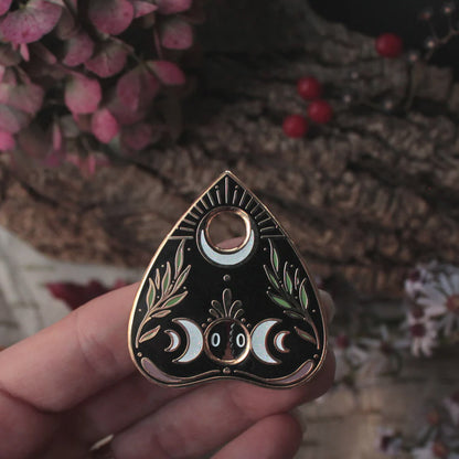 Compte-rangs Twill & Print, type Pins, modèle Ouija (Black)