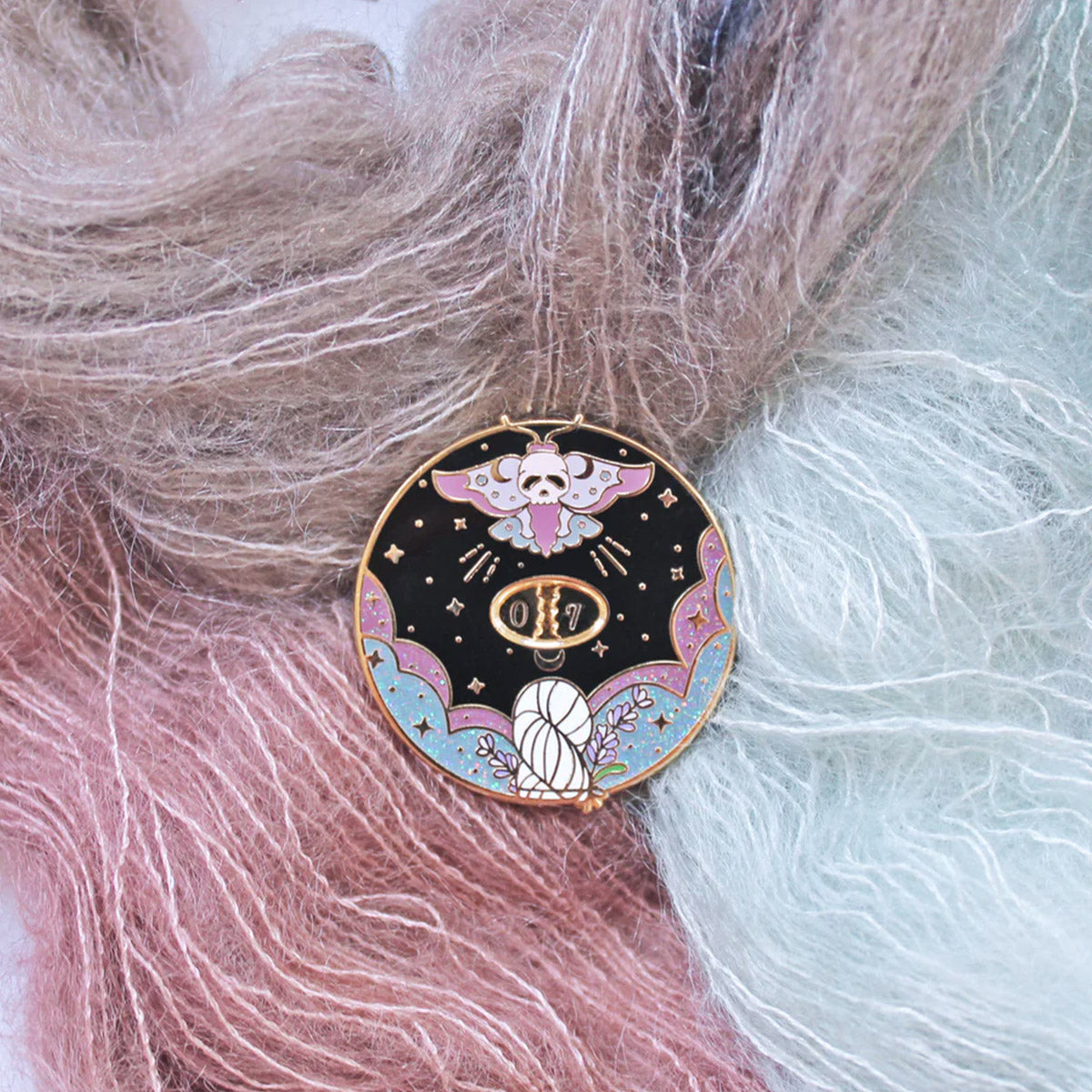 Compte-rangs Twill & Print, type Pins, modèle Witchy