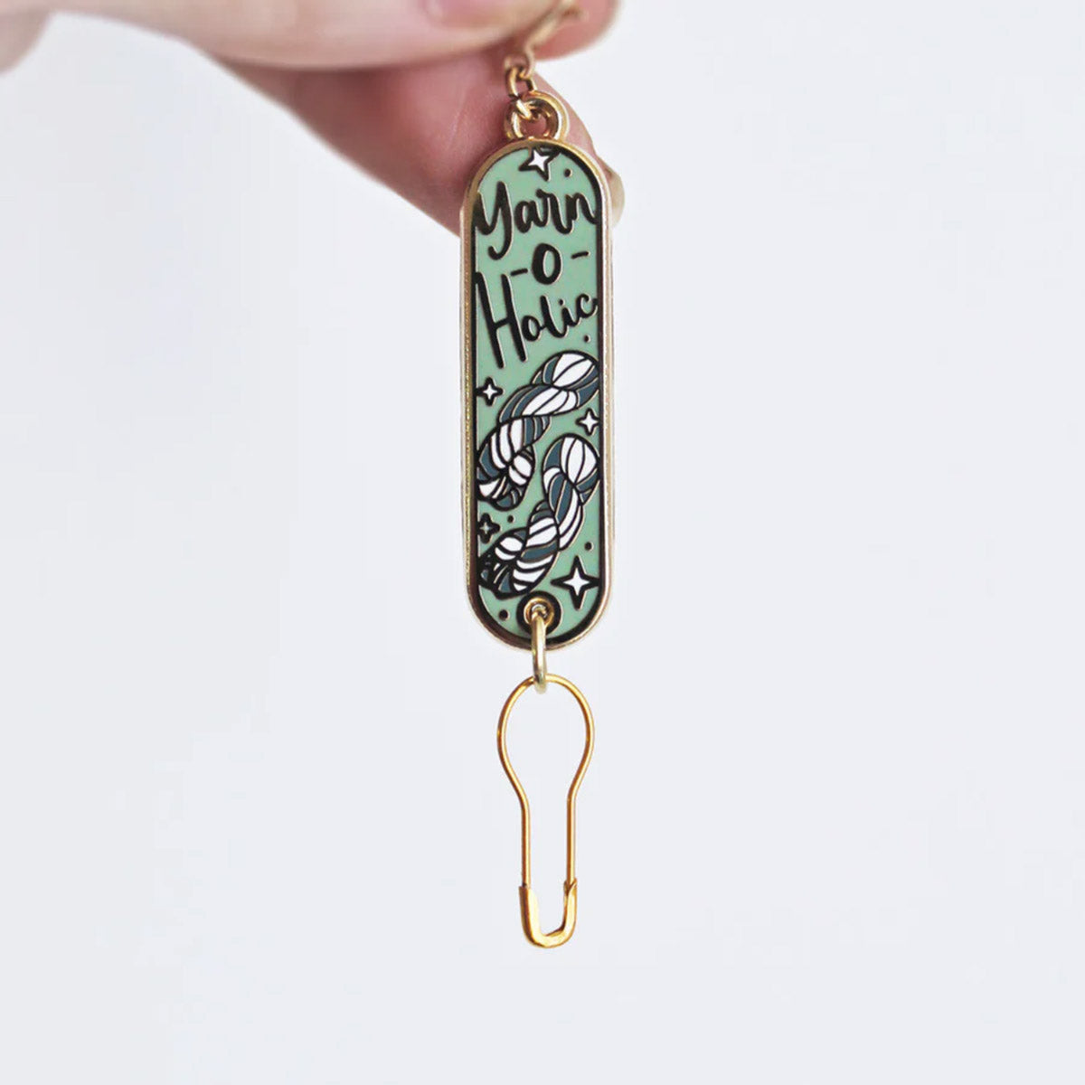 Progress Tab Keeper de Twill & Print modèle Yarnoholic Dusty Green
