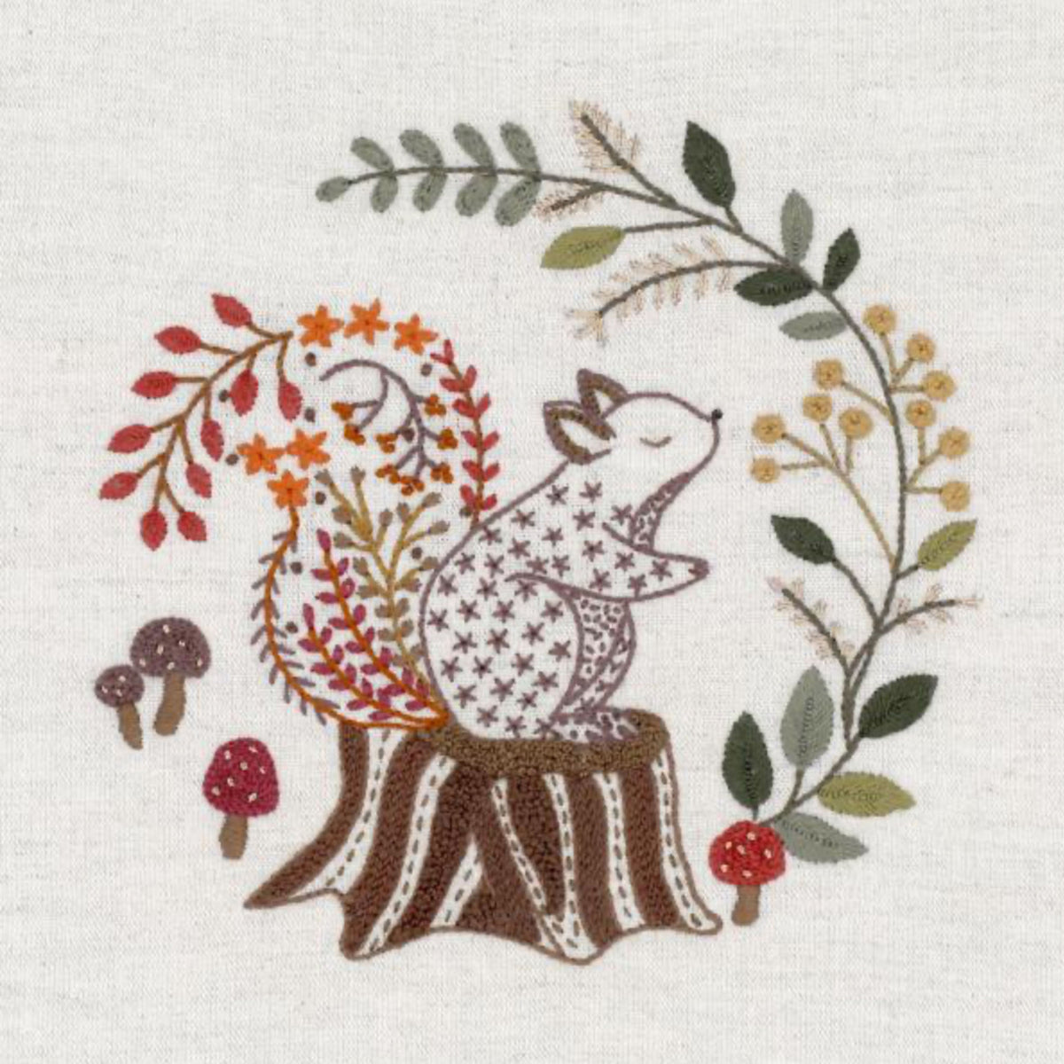 Kit de broderie Un Chat dans l'Aiguille modèle Jardinier des Forêts