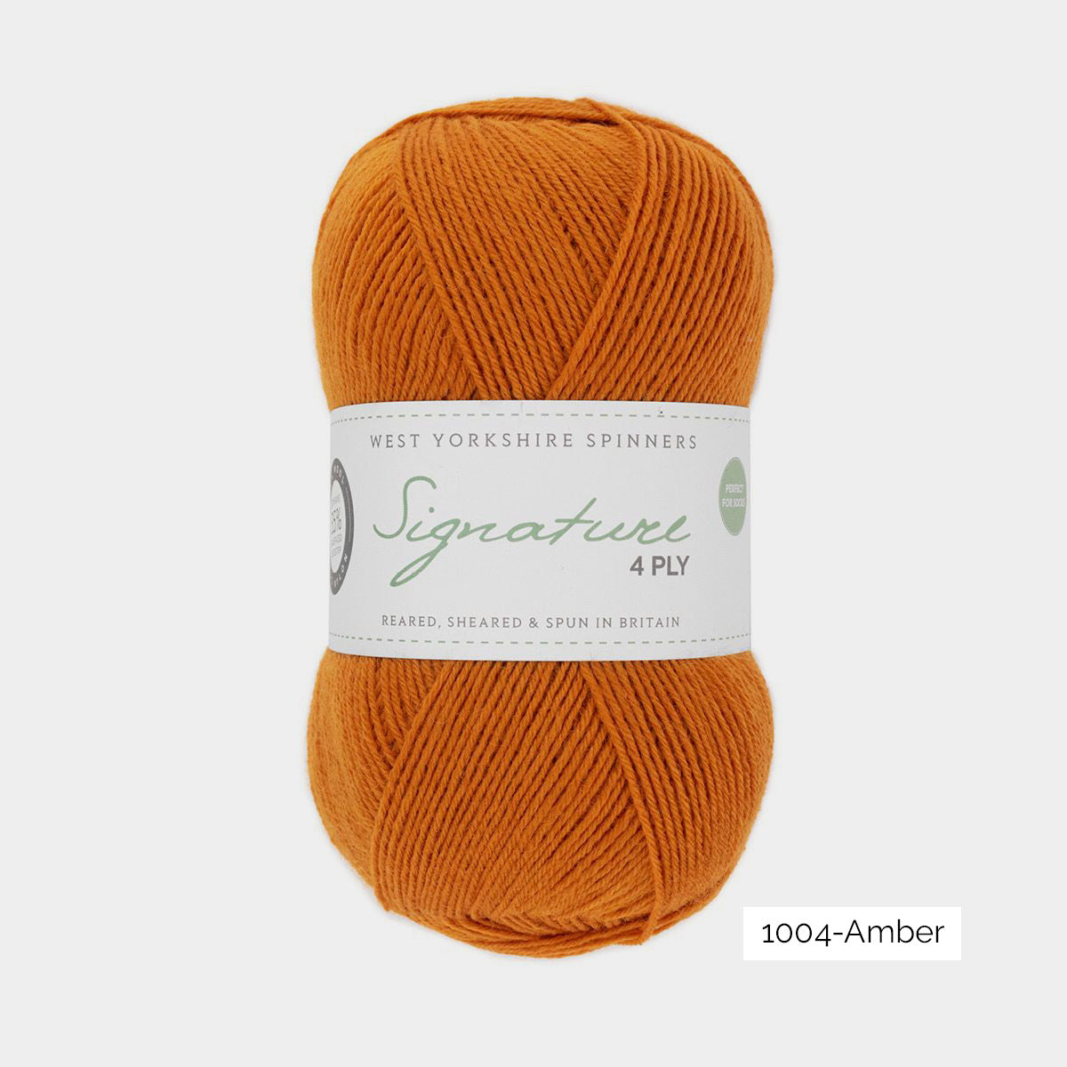 Pelote de Signature 4ply de West Yorkshire Spinners (WYS) coloris 1004 Amber