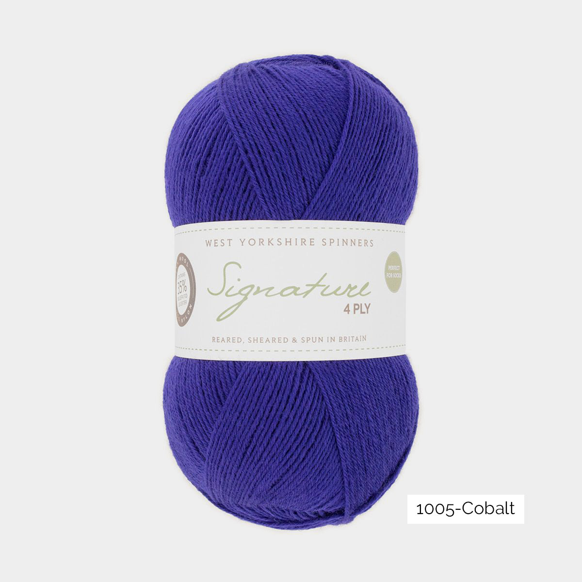 Pelote de Signature 4ply de West Yorkshire Spinners (WYS) coloris 1005 cobalt