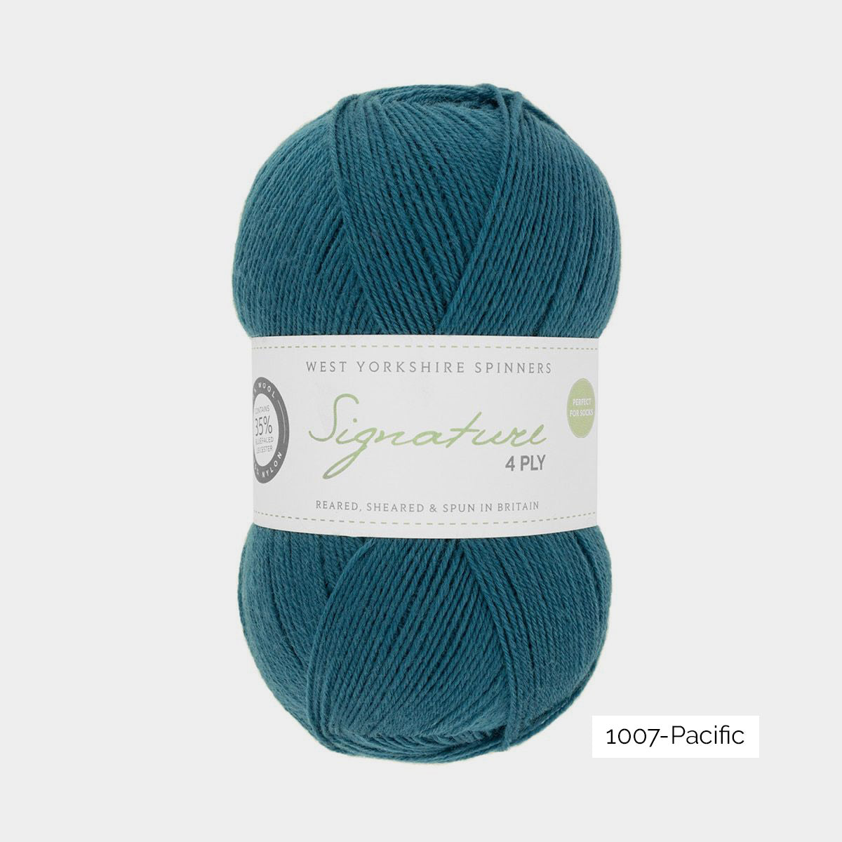 Pelote de Signature 4ply de West Yorkshire Spinners (WYS) coloris 1007 Pacific