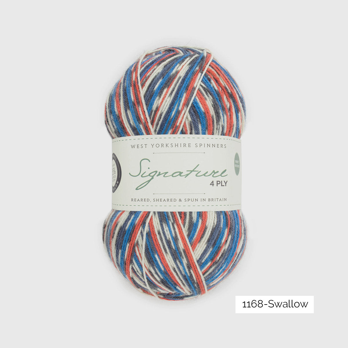 Pelote de Signature 4ply de West Yorkshire Spinners (WYS), coloris 1168 Swallow