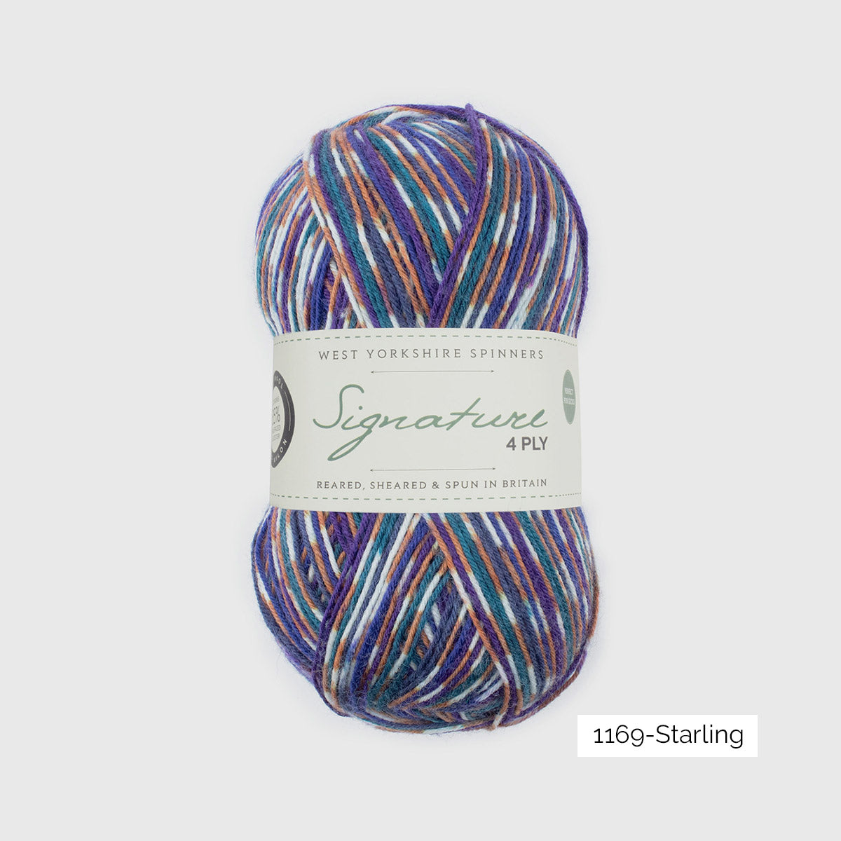 Pelote de Signature 4ply de West Yorkshire Spinners (WYS), coloris 1169 Starling
