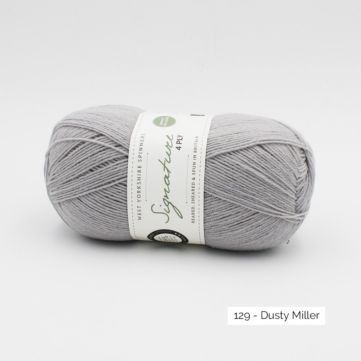 Pelote de Signature 4ply de West Yorkshire Spinners (WYS) coloris 129 Dusty Miller