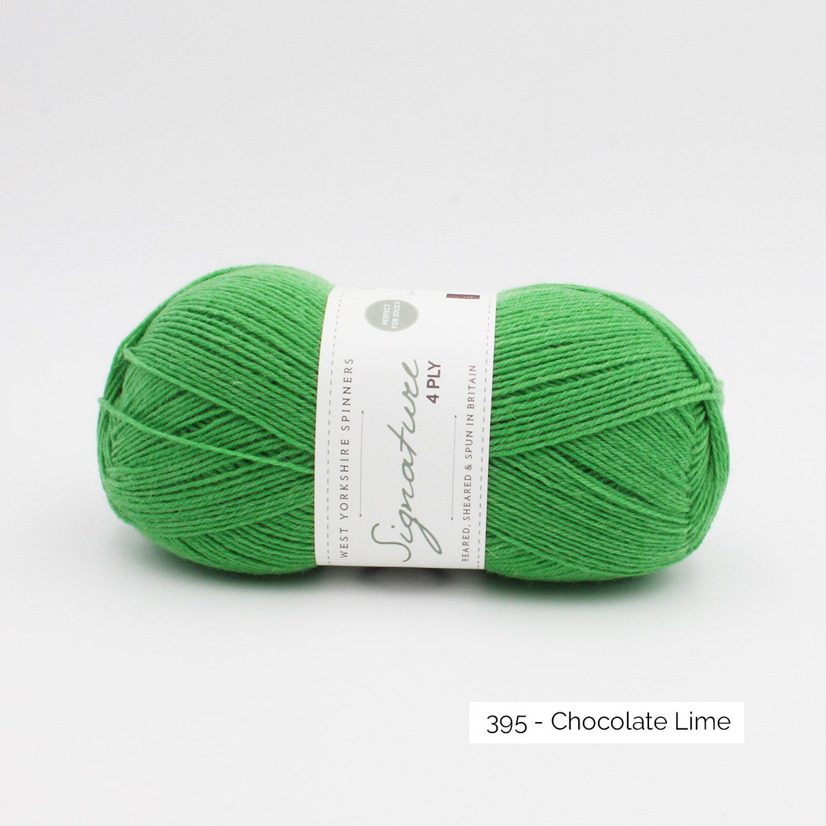 Pelote de Signature 4ply de West Yorkshire Spinners (WYS) coloris 395 Chocolate Lime