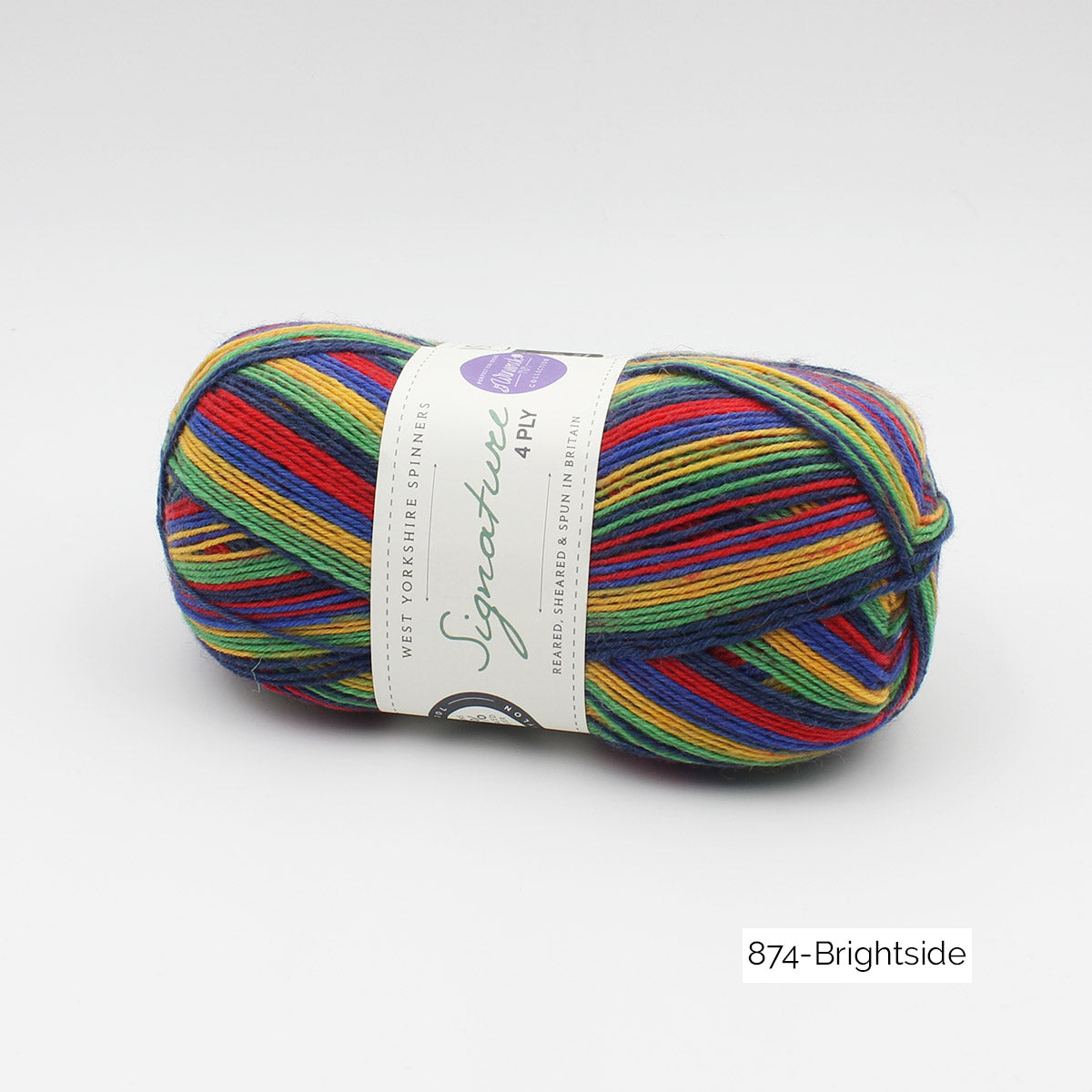Pelote de Signature 4ply de West Yorkshire Spinners (WYS), collection Winwick Mum, coloris 874 Brightside 