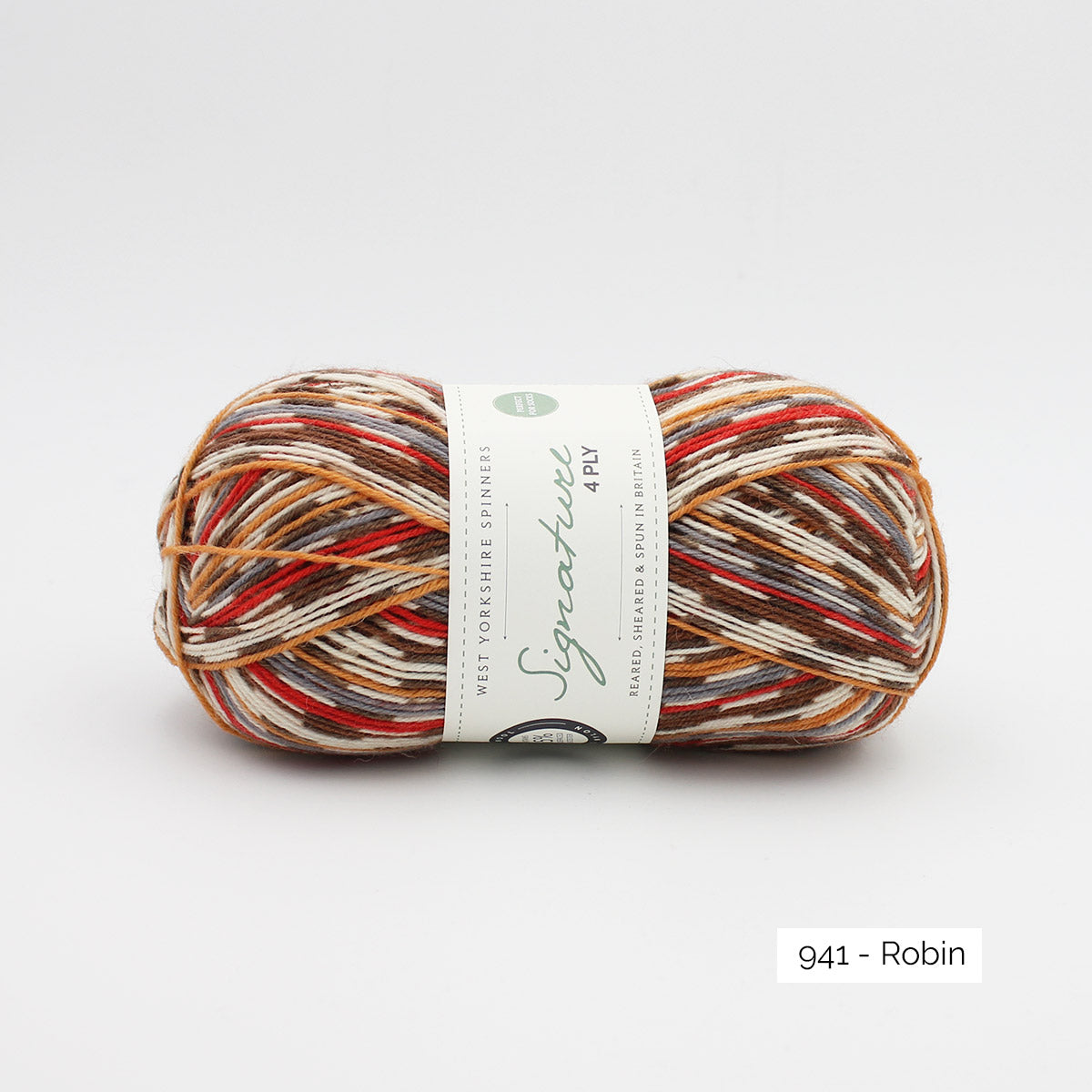 Pelote de Signature 4-ply de West Yorkshire Spinners (WYS), coloris 941 Robin