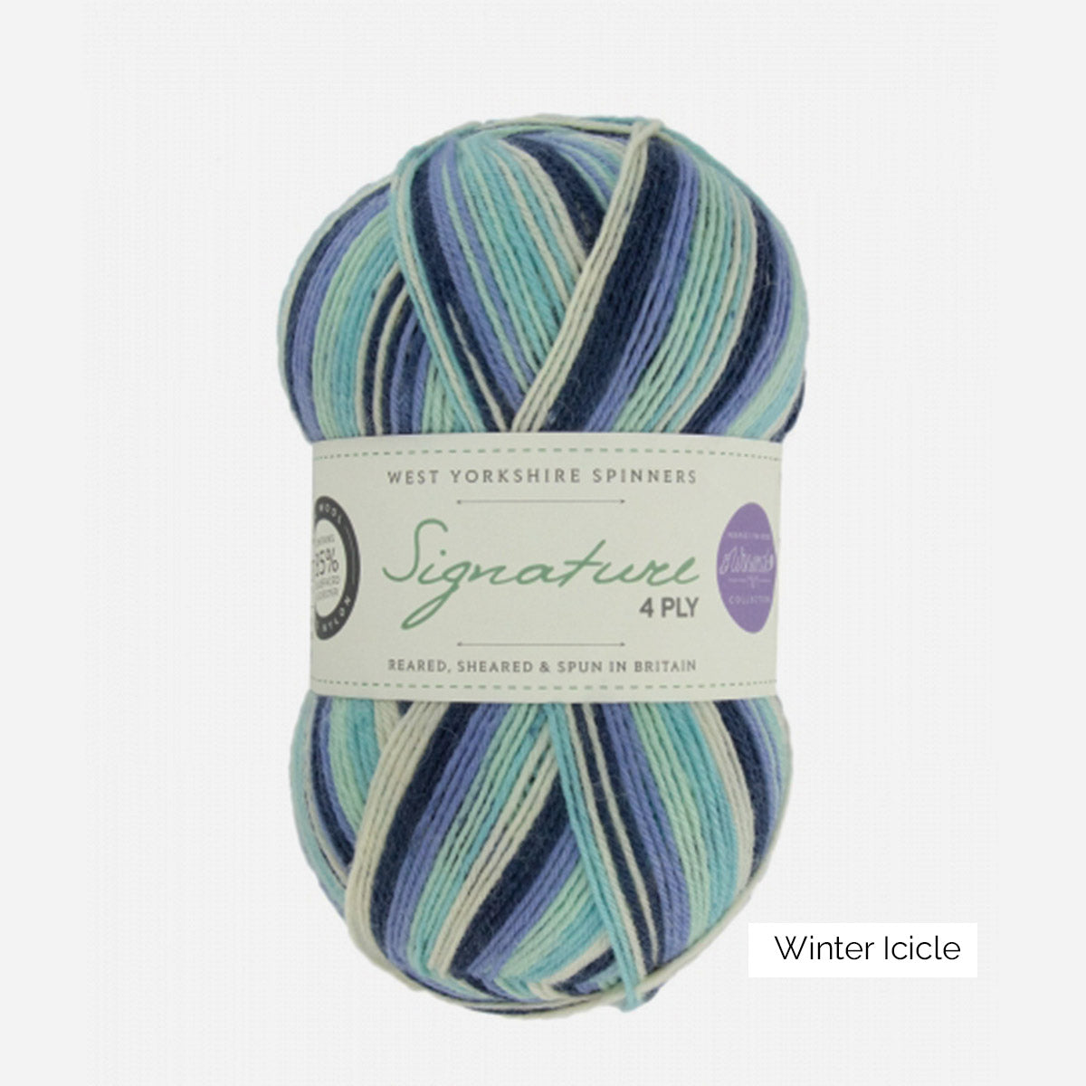Pelote de Signature 4-ply de West Yorkshire Spinners (WYS), coloris Winter Icicle